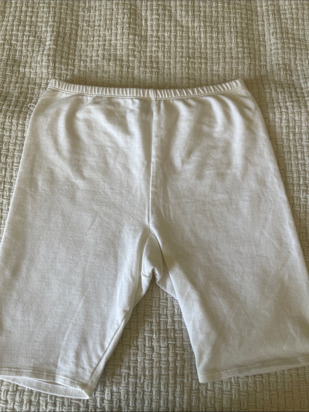 Basic White Bike Shorts